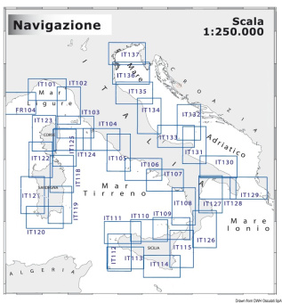 Osculati 70.251.15 - Морская карта Navimap IT128-IT129