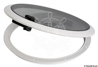 Osculati 19.724.01 - Фирменный низкопрофильный люк BOMAR, круглая модель CONTOUR 395 мм 
