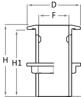 Osculati 17.551.01 - Бронзовый патрубок для слива за борт GUIDI 3/8"