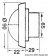 Osculati 13.875.01 - Точечный светильник BATSYSTEM Targa Cap с герметичным корпусом 12В 10Вт 