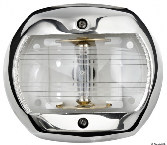 Osculati 11.447.04 - Sphera Design Classic 20 кормовой огонь  LED белый 135° 12 В 0,8 Вт 90 x 79 x 50 мм в корпусе из нержавеющей стали для судов до 20 м