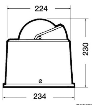 Osculati 25.003.10 - Компас с нактоузом RIVIERA 6" B6/W4 для скоростных судов