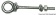 Osculati 39.181.02 - Рым-болт из нержавеющей стали 6x60 мм (10 шт.)