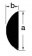 Osculati 44.480.03 - Полукруглый профиль из нержавеющей стали AISI 316 зеркальной полировки 38 мм 3м 