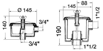 Osculati 17.652.01 - Фильтр водяной Utility 3/4” 19 мм 150 л/мин