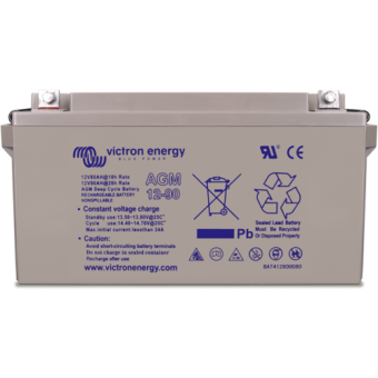 Victron 12В/15Ач AGM Super Cycle Аккумуляторная батарея (Faston 6.3x0.8mm) - BAT412015080