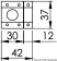 Osculati 38.840.00 - Задвижка из никелированной латуни с вращающейся ручкой 42x37 мм (2 шт)