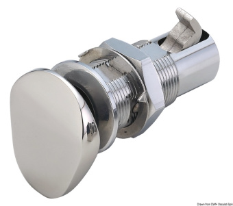 Osculati 38.179.50 - Пружинная защелка запор Flush Lock с овальной кнопкой тип B