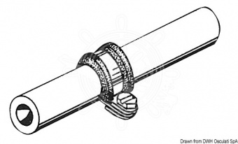 Osculati 18.024.55 - Крепежные скобы для кабеля/труб 55 мм  (10 шт.)