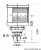 Osculati 11.420.01 - Навигационный огонь DHR для судов длиной до 20 метров с настенным кронштейном красный 112,5° 25 Вт 