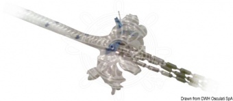 Osculati 06.446.12 - Якорный плетеный трос из полиэфира со свинцовым сердечником в первых 10 м Ø 12 мм 