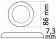 Osculati 13.442.25 - Накладной светодиодный светильник Procion 12/24 В 2,6 Вт, позолота 