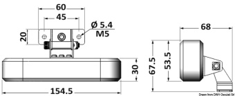 Osculati 13.270.61 - Прожектор ориентируемый светодиодный 12/24В 6x3Вт 1400Лм 6000К
