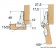 Osculati 38.525.42 - Пружинные петли для навесных дверей 5-9 мм, 94x54 мм 