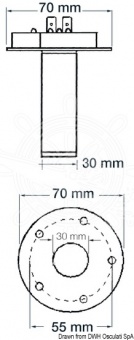 Osculati 27.140.30 - Бесконтактный датчик измерения уровня топлива (дизельного или бензина) 300 мм 