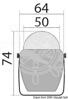 Osculati 25.170.01 - Компас Finder 2" (50) на кронштейне черный-черный