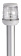 Osculati 11.123.01 - Мачта съёмная из алюминия Classic 360° 12 В 10 Вт 100 см белая тип B