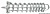 Osculati 01.201.03 - Пружины швартовые с переменным шагом из полированной стали 340 мм 