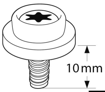 Osculati 10.502.21 - Универсальная композитная кнопка CAF-COMPO (100 шт.)
