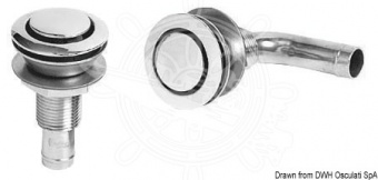 Osculati 20.273.01 - Вентиляционные головки топливного бака из литой нержавеющей стали AISI 316 зеркальной полировки 49 мм 