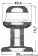 Osculati 11.131.01 - Навигационный огонь Orions, клотиковый круговой 360°, черный 