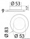 Osculati 13.445.11 - Встраиваемый светильник Montsarrat, 12/24В, зеркальная полировка 