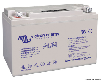 Osculati 12.416.04 - Victron AGM Deep Cycle Аккумуляторные Батареи 12V 165 Ач