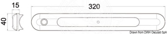 Osculati 13.192.20 - Светильник светодиодный накладного монтажа IP66 12 В 3 Вт 450 Лм 4000 К 320 x 40 x 15 мм