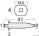 Osculati 43.260.14 - Цинковый анод Yamaha 6J8-11325-00 для моторов 20-30 л.с. 41x13 мм