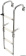 Osculati 49.582.05 - Складная лестница, арочные монтажные кронштейны, 5 ступени 
