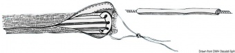 Osculati 24.306.00 - Защитный чехол из пенополиуретана белый для лееров с покрытием 100 см 