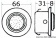Osculati 13.501.00 - Встраиваемый галогенный точечный светильник 12В 20Вт хромированная латунь 