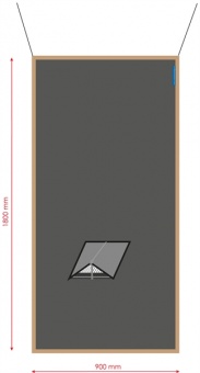 Анти-бликовая шторка для входной группы WATERLINE 1800x900 мм