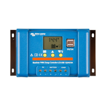 Victron BlueSolar PWM-LCD&USB 12/24В-10A Контроллер заряда - SCC010010050