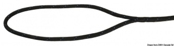 Osculati 06.466.14 - Швартовый конец MARLOW - Blue Ocean чёрный 9 м диаметр 14 мм