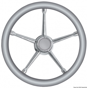 Osculati 45.135.02 - Полиуретановый руль серый / SS 350 мм 