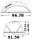 Osculati 11.039.02 - Бортовые огни светодиодные Evoled красный/зелёный 112,5°/112,5° 12В из чёрного АБС пластика