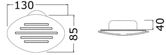 Osculati 21.102.20 - Горн сигнальный врезной Белый 12V 105 dB 130x85 мм 
