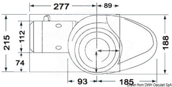 Osculati 02.557.08 - Lewmar V4 лебедка, низкая 8 мм цепь 12 В