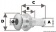 Osculati 17.214.02 - Малый штуцер для слива в море Заподлицо 1/4"x10 мм 