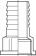 Osculati 17.569.03 - Бронзовый штуцер GUIDI с внутренней резьбой 3/4" x 25 мм Osculati