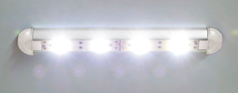 Osculati 13.197.22 - Накладной сверхплоский 4 LED светильник 12В 1.2Вт 82Лм противоударный пластмассовый корпус