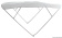 Osculati 46.918.06 - Солнечный белый козырек BIMINI DEEPTH с четырьмя дугами 205/215 см 