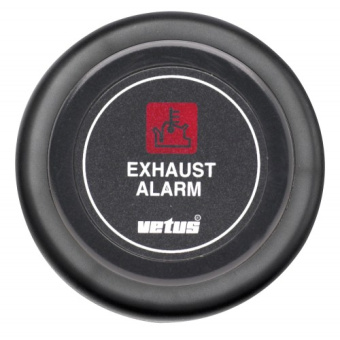 Vetus XHI24B Dashboard instrument for exhaust temperature alarm 24 V, black (excl. sensor)