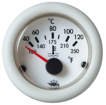 Индикатор температуры воды GUARDIAN 40-120°C, белый циферблат, белая оправа