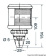 Osculati 11.420.09 - DHR навигационный огонь с кронштейном для установки на стену, зеленый 360 ° , мощностью 25 Вт. для судов до 20м