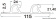 Osculati 66.023.02 - Двойной профиль для снижения брызгообразования из EPDM (24 м.)