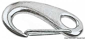 Osculati 09.247.50 - Карабин из нержавеющей стали пружинный 50 мм (10 шт.)