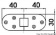 Osculati 38.290.01 - Прецизионные петли с вращением на 180° с отверстиями 80x30x3 мм 