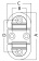 Osculati 39.871.01 - Складной обушок "folding pad eyes" с кованым кольцом HR 45x87 мм 6 мм - Двойной малый 